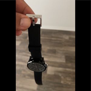 Black Armani exchange watch